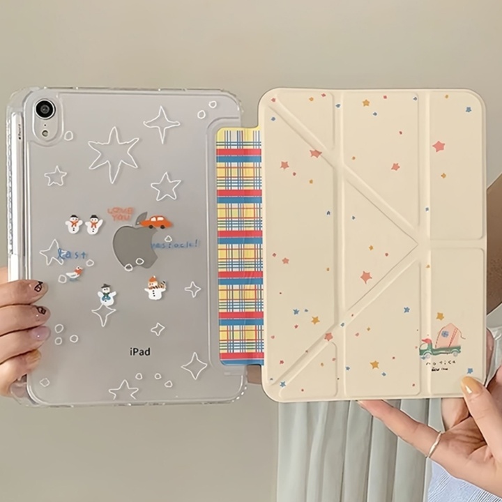 タブレットケース 星空きらめき 折り畳み式保護カバー
