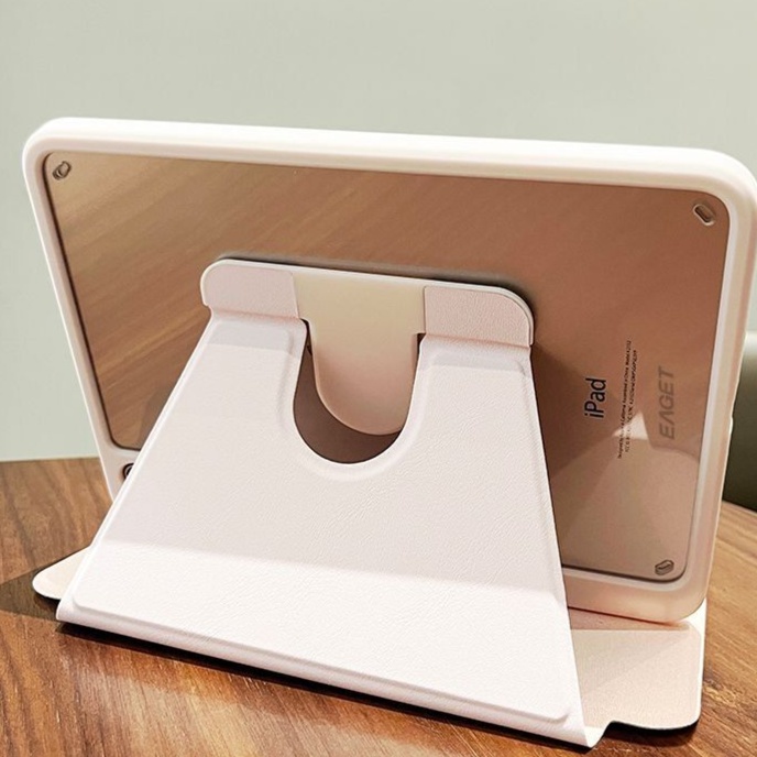 タブレットケース 多機能ポケット付き透明背面保護ケース