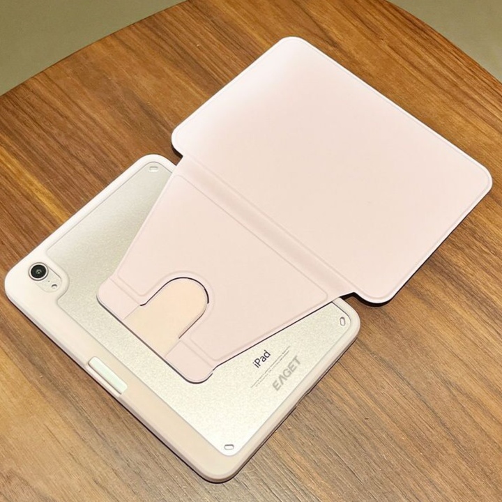 タブレットケース 多機能ポケット付き透明背面保護ケース