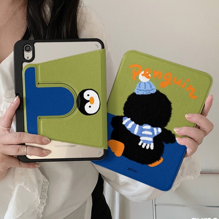 タブレットケース もこもこくまさんの冬支度タブレットカバー