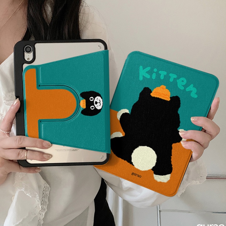 タブレットケース もこもこくまさんの冬支度タブレットカバー