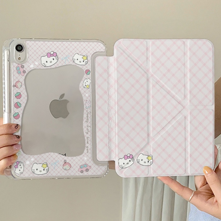 タブレットケース かわいい猫柄 折り畳み式タブレット保護カバー
