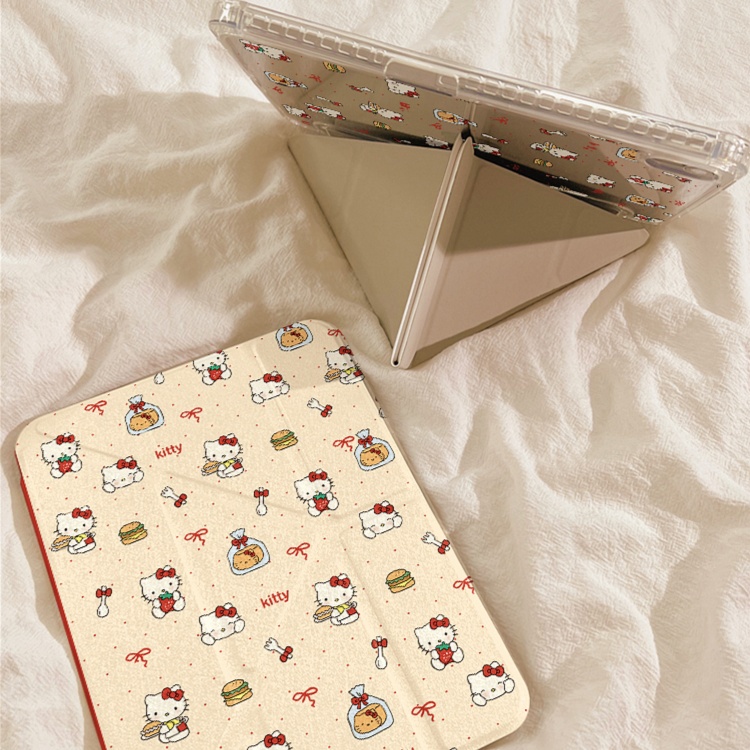タブレットケース かわいい猫キャラクター柄 タブレット保護カバー