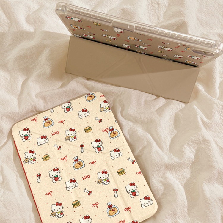 タブレットケース かわいい猫キャラクター柄 タブレット保護カバー