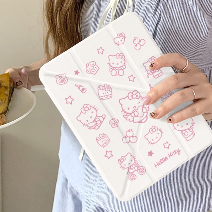 タブレットケース かわいい猫柄 折りたたみスタンド付きタブレットカバー