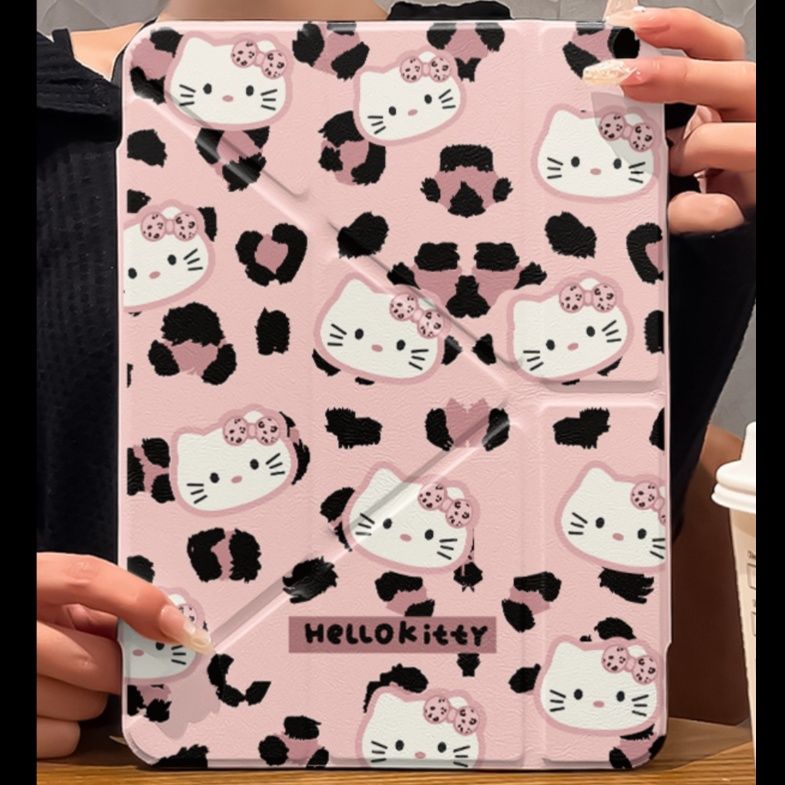 タブレットケース かわいい猫柄 豹模様 保護カバー