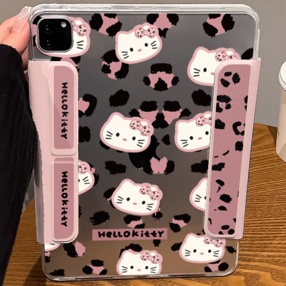 タブレットケース かわいい猫柄 豹模様 保護カバー