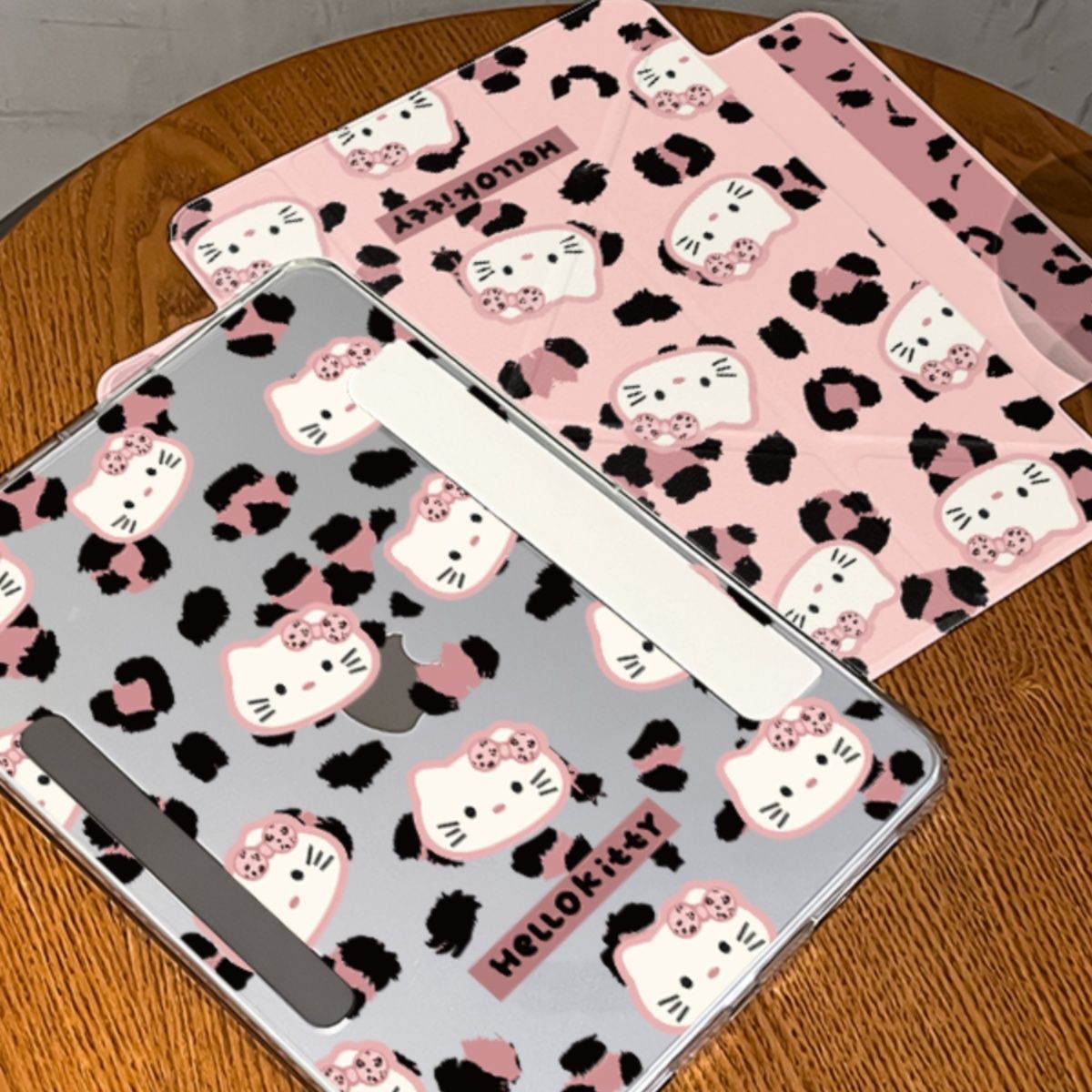 タブレットケース かわいい猫柄 豹模様 保護カバー