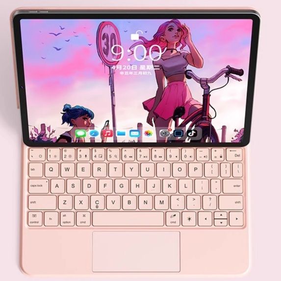 iPad/タブレットケース 磁石浮遊式タブレット用薄型キーボードケース