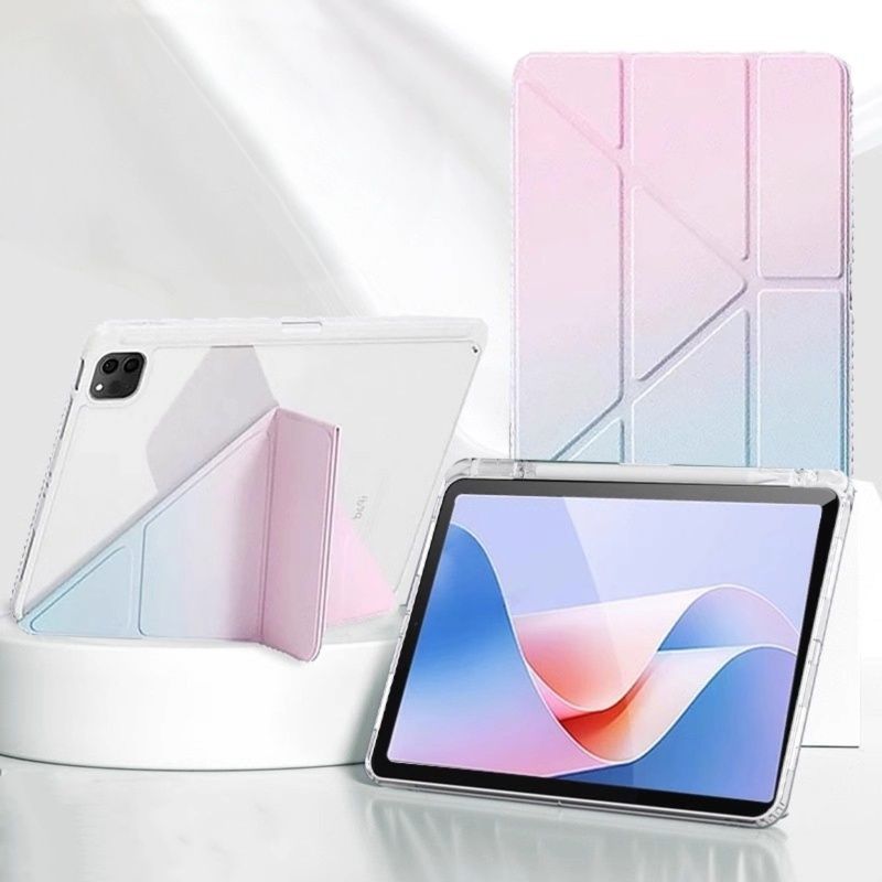 タブレットケース タブレットケース グラデーション折り紙タブレットカバー