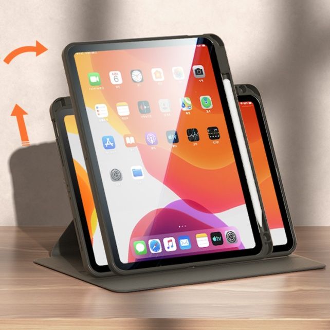 タブレットケース タブレットケース リボン柄 回転式タブレットカバー