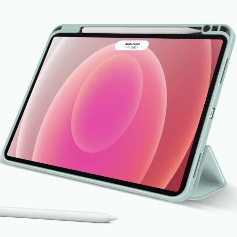 タブレットケース タブレットケース 三つ折り設計 保護ケース 収納スロット付き