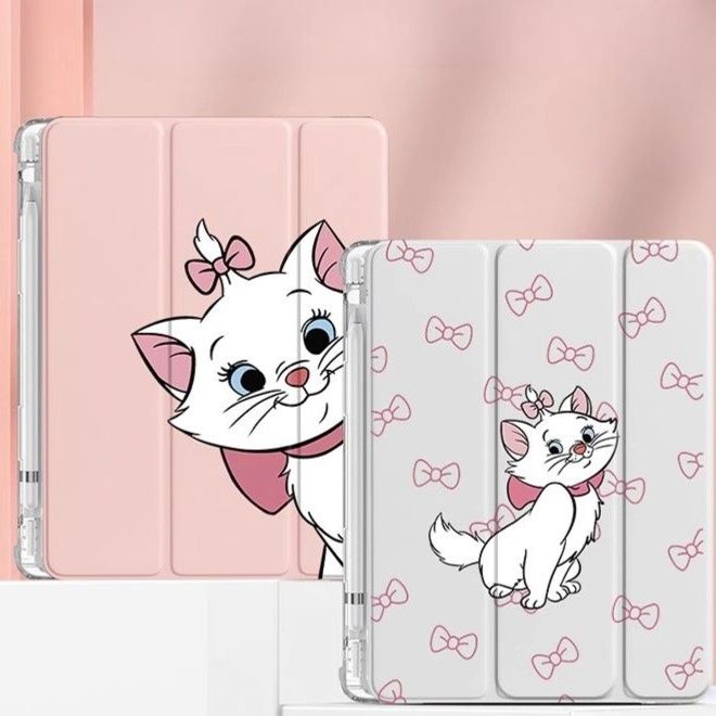 タブレットケース タブレットケース 猫キャラクター 折りたたみカバー