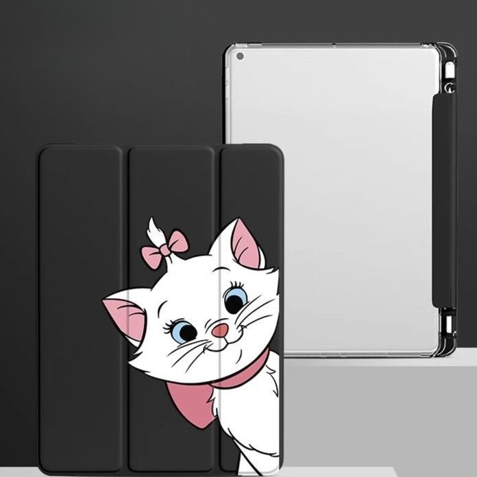 タブレットケース タブレットケース 猫キャラクター 折りたたみカバー