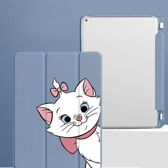 タブレットケース タブレットケース 猫キャラクター 折りたたみカバー