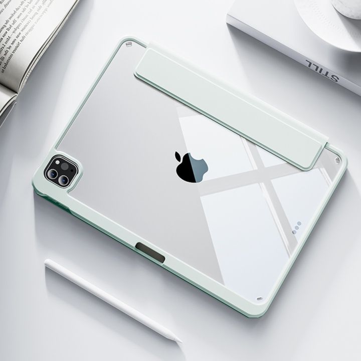 タブレットケース タブレットケース 磁気スタンド付き透明保護ケース