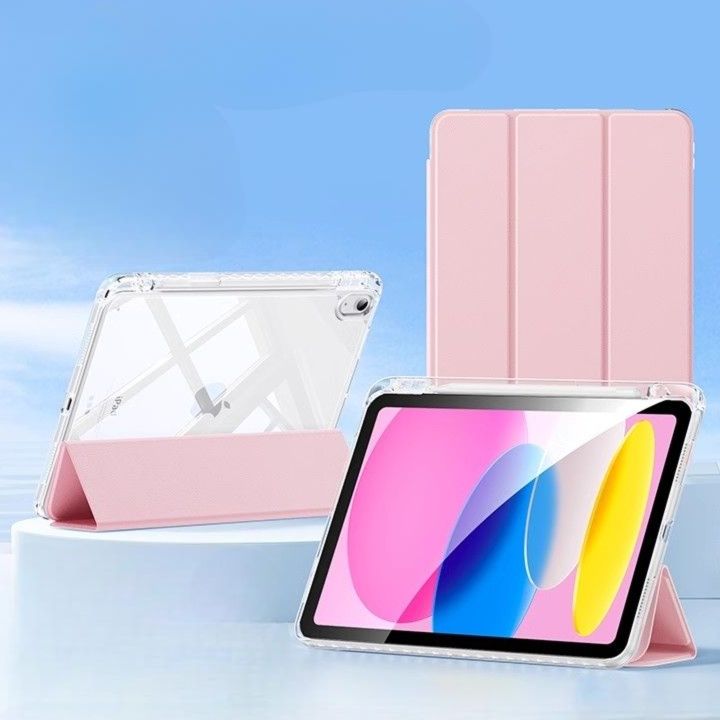 タブレットケース タブレットケース 超軽量 透明 保護ケース 折りたたみ式