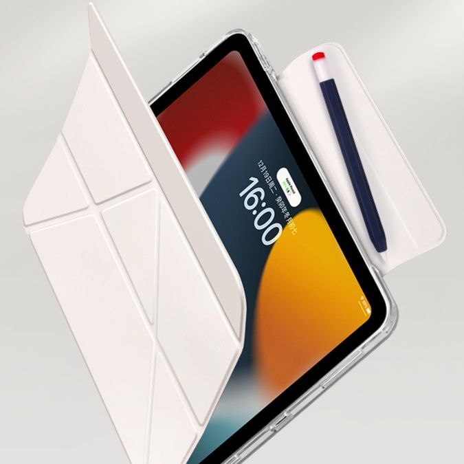 タブレットケース タブレットケース 折り紙風デザイン筆収納タブレットカバー