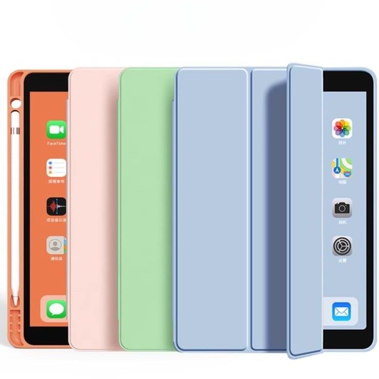 タブレットケース タブレットケース 多機能ペンホルダー付き三折りタブレットカバー