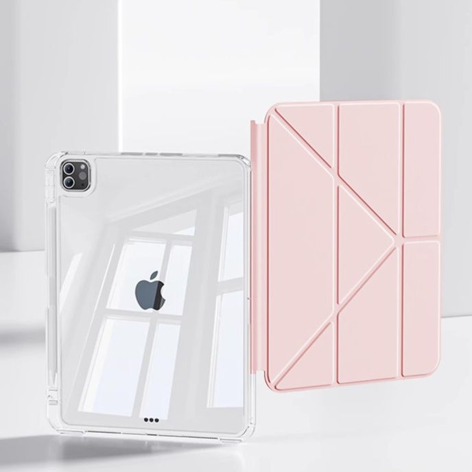 タブレットケース タブレットケース 透明保護 折りたたみ式 多機能タブレットカバー