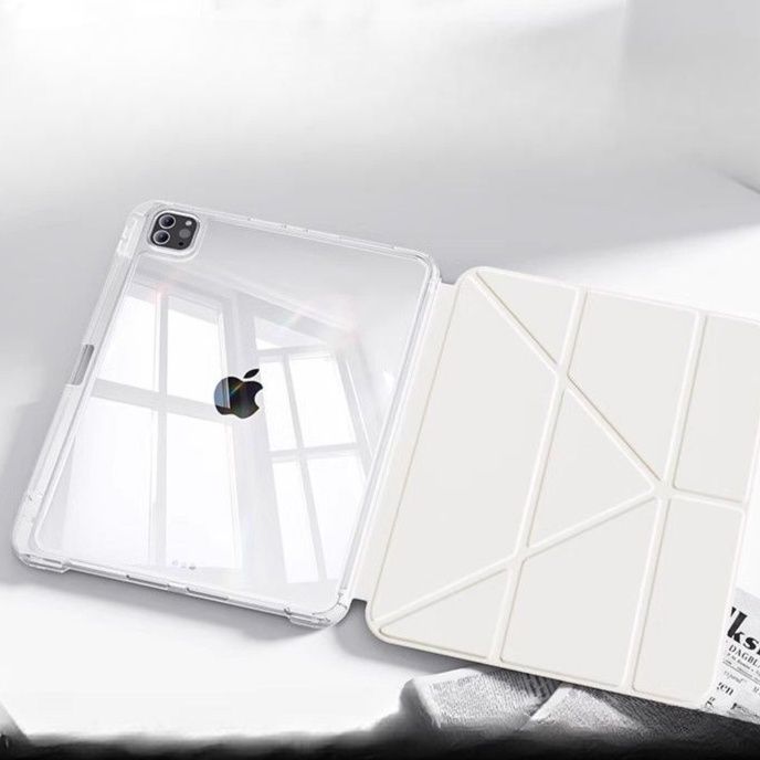 タブレットケース タブレットケース 透明保護 折りたたみ式 多機能タブレットカバー