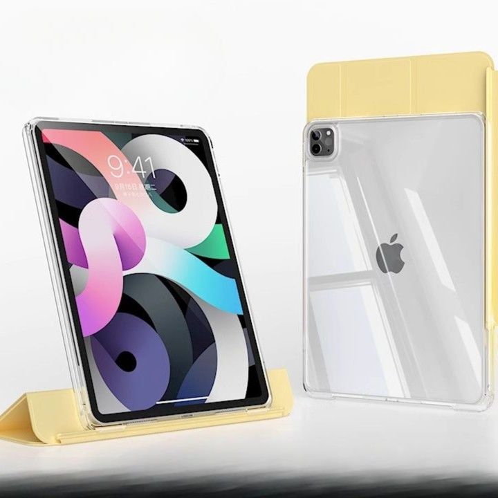 タブレットケース スマート耐衝撃 透明保護タブレットケース