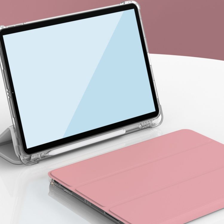 タブレットケース タブレットケース 三つ折り透明ペン収納タブレット保護ケース
