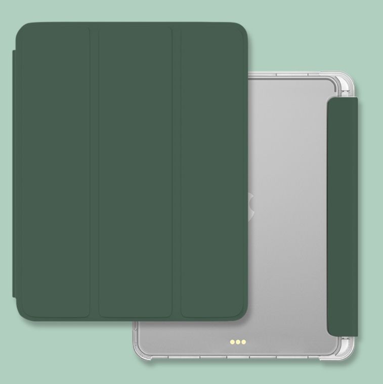 タブレットケース タブレットケース 三つ折り透明ペン収納タブレット保護ケース