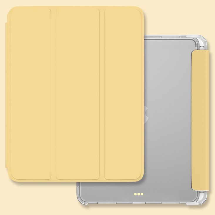 タブレットケース タブレットケース 三つ折り透明ペン収納タブレット保護ケース