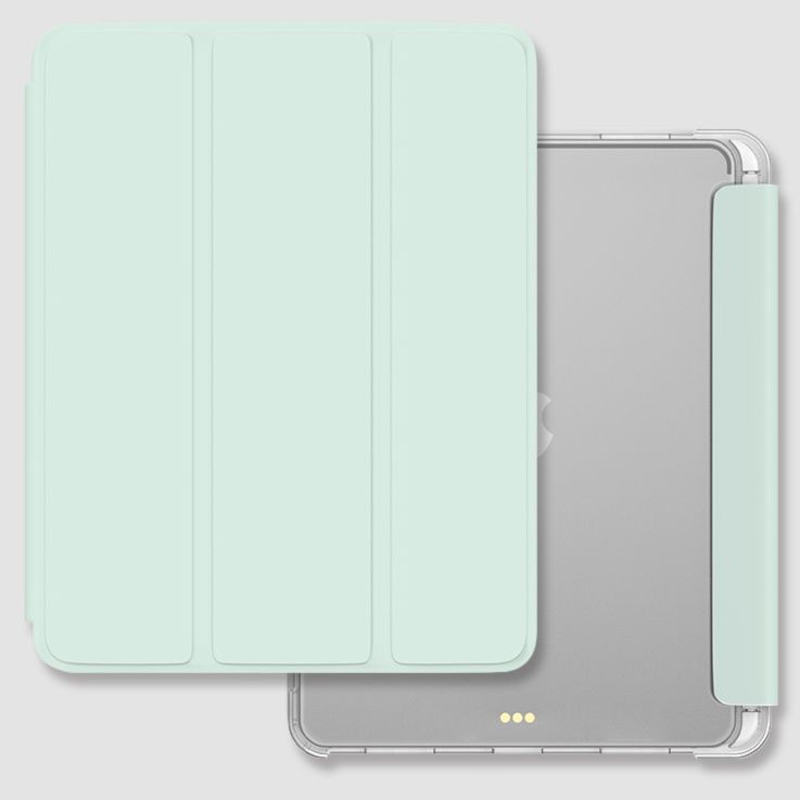 タブレットケース タブレットケース 三つ折り透明ペン収納タブレット保護ケース