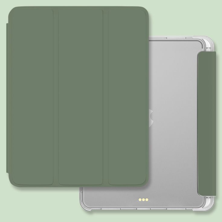 タブレットケース タブレットケース 三つ折り透明ペン収納タブレット保護ケース