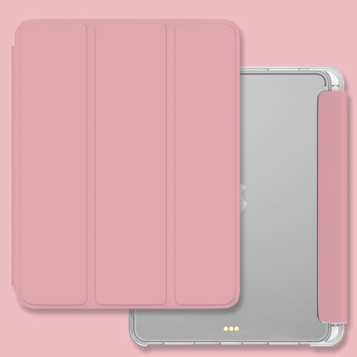 タブレットケース タブレットケース 三つ折り透明ペン収納タブレット保護ケース
