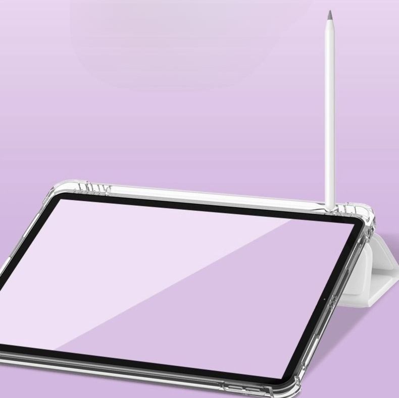 タブレットケース タブレットケース 三つ折り透明ペン収納タブレット保護ケース