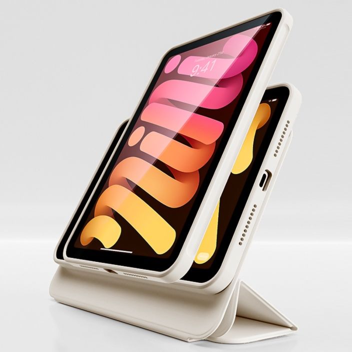 タブレットケース タブレットケース 磁石吸着式三つ折り保護ケース