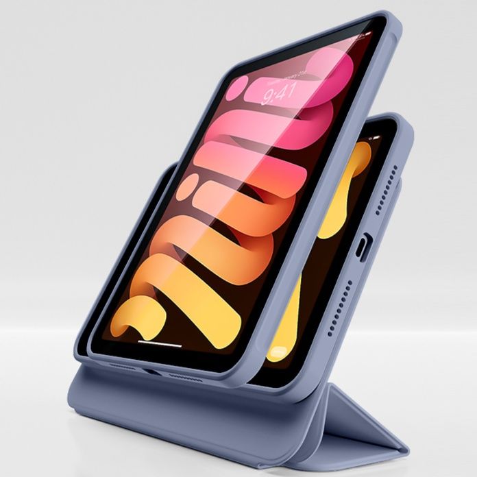 タブレットケース タブレットケース 磁石吸着式三つ折り保護ケース
