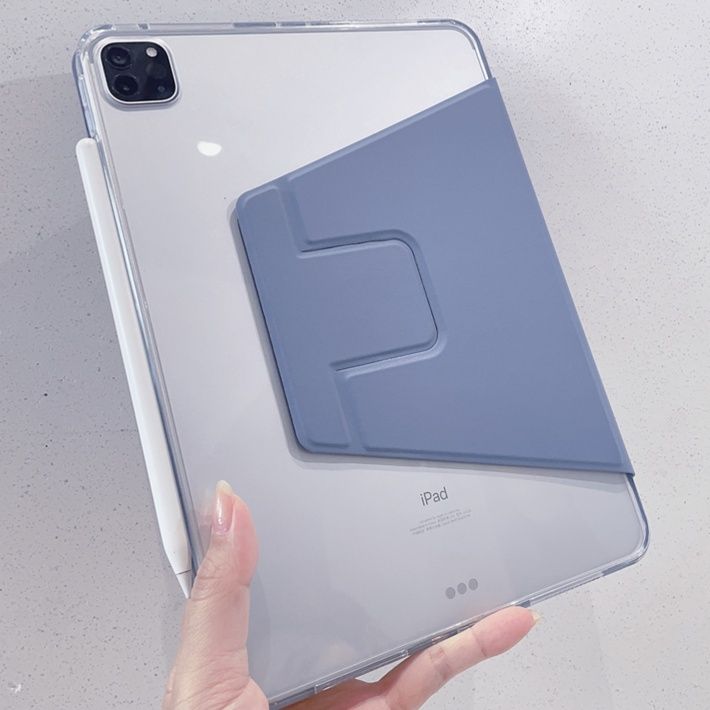 タブレットケース タブレットケース 透明折り畳みスタンド付きタブレット保護ケース
