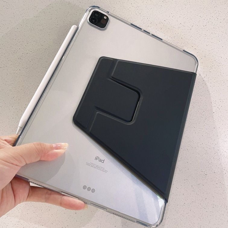 タブレットケース タブレットケース 透明折り畳みスタンド付きタブレット保護ケース