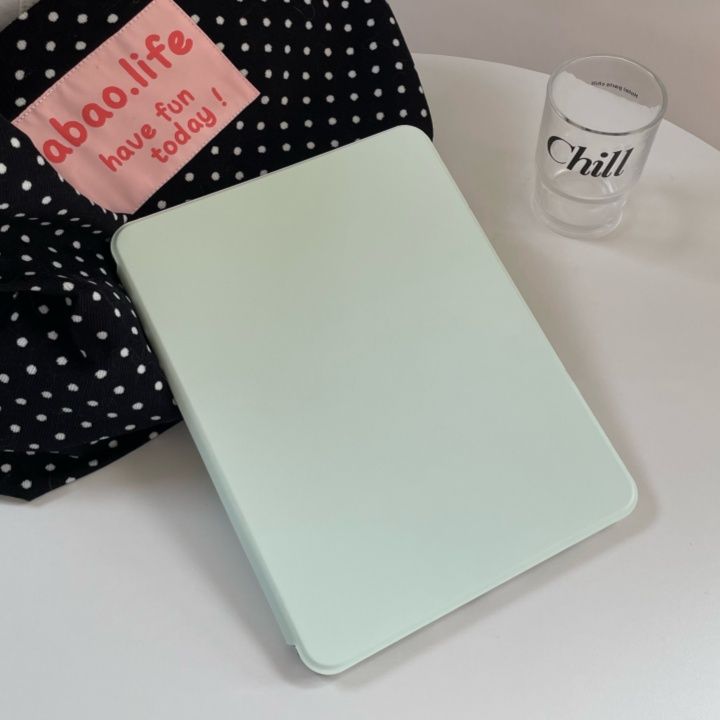 タブレットケース タブレットケース クリア背面保護スタンド機能付き手帳型ケース