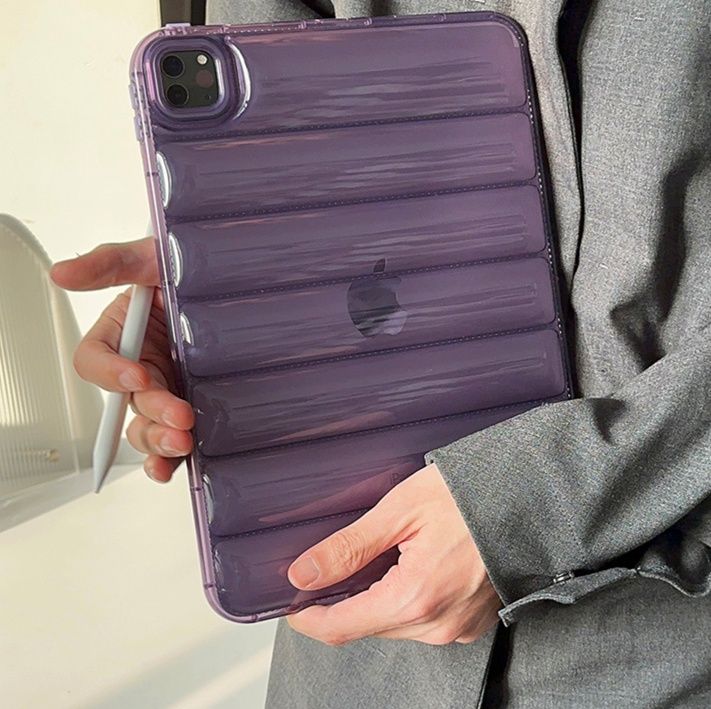 タブレットケース タブレットケース 立体波型 透明クリアケース
