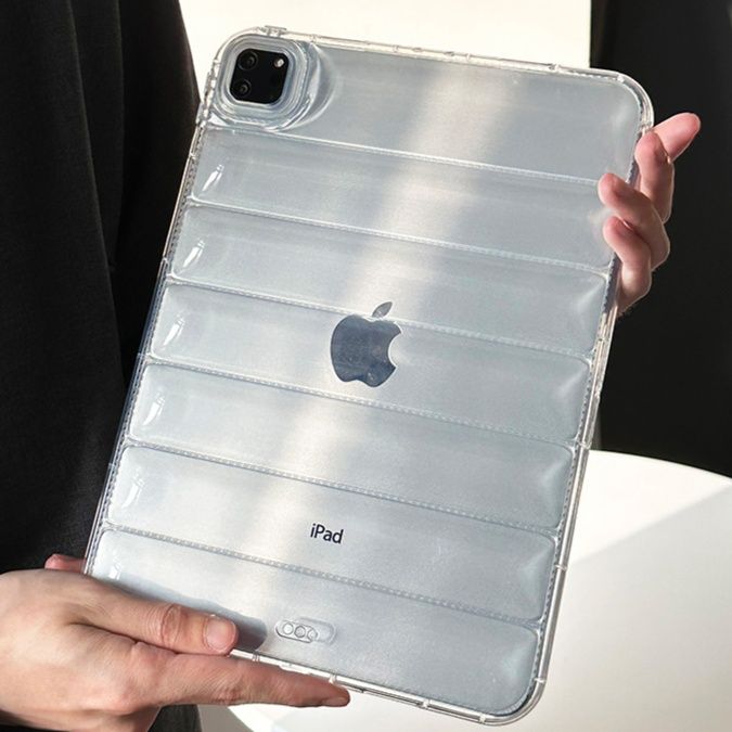 タブレットケース タブレットケース 立体波型 透明クリアケース