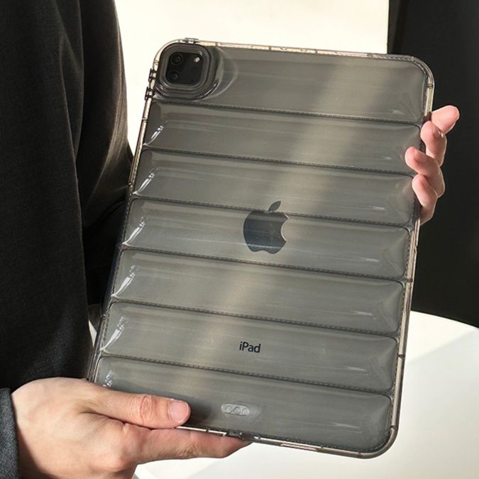 タブレットケース タブレットケース 立体波型 透明クリアケース