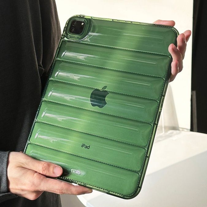 タブレットケース タブレットケース 立体波型 透明クリアケース