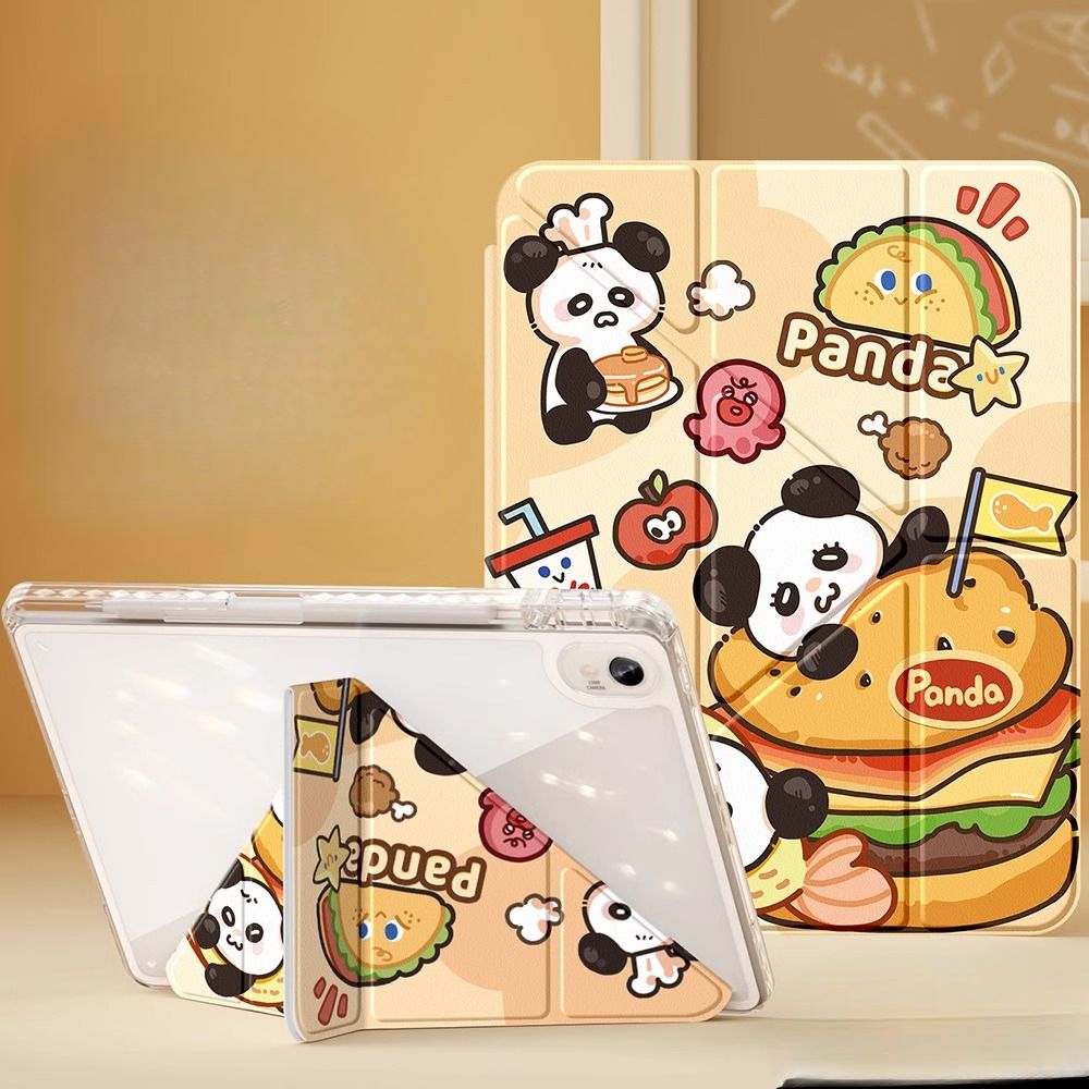 タブレットケース タブレットケース 三段階調整可能 透明保護ケース
