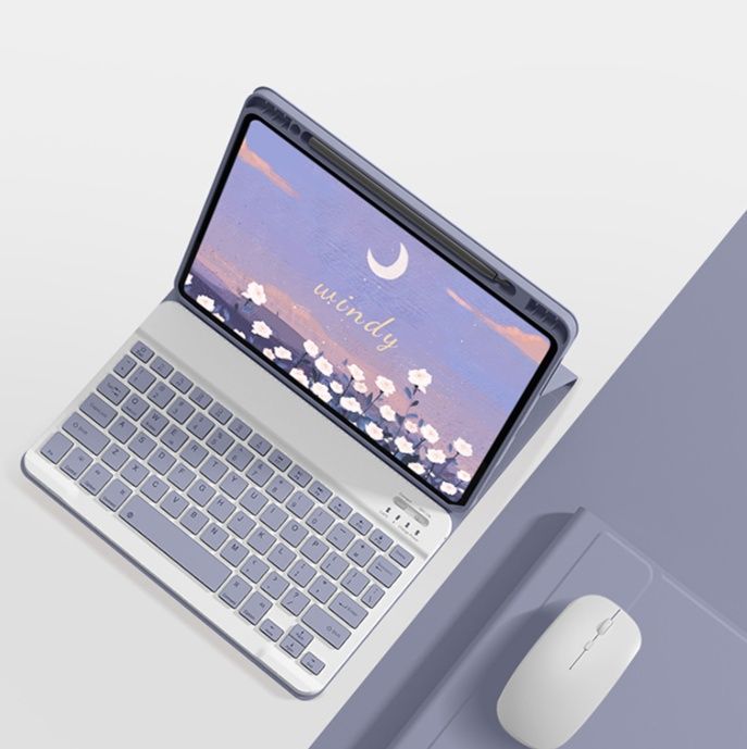 タブレットケース タブレットケース 磁気吸着式キーボード付き多機能保護カバー