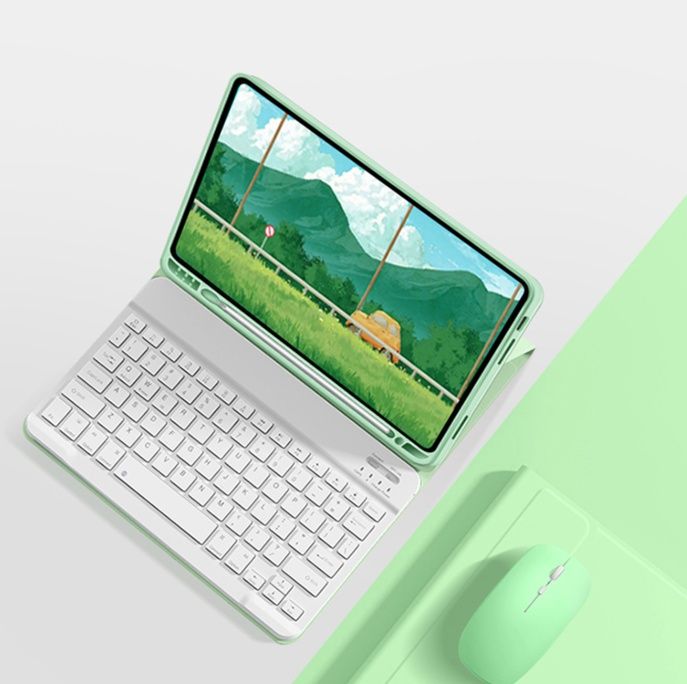 タブレットケース タブレットケース 磁気吸着式キーボード付き多機能保護カバー