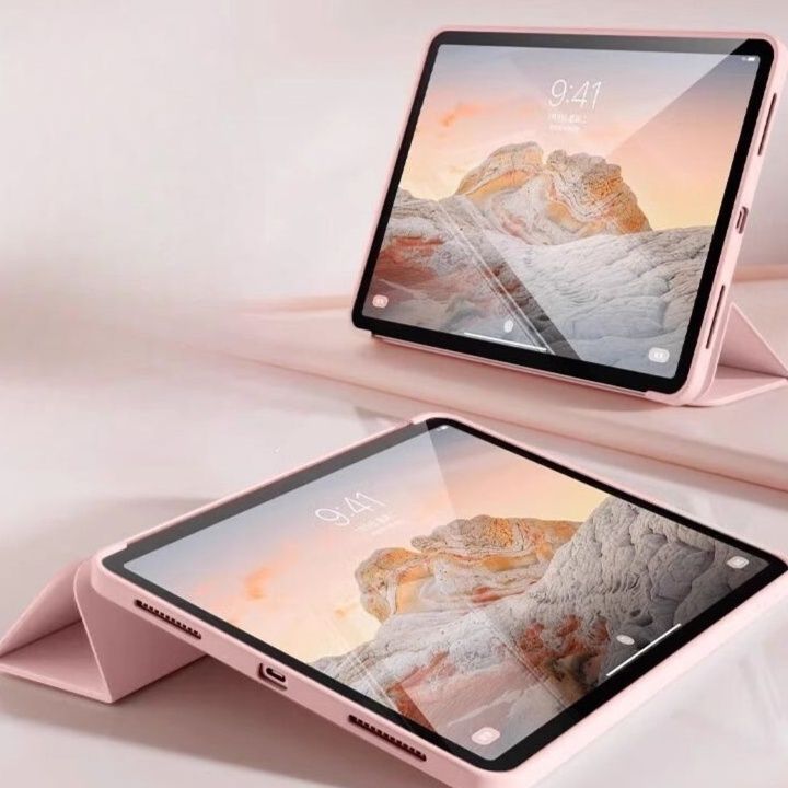 タブレットケース タブレットケース 柔軟素材保護三つ折りタブレットカバー