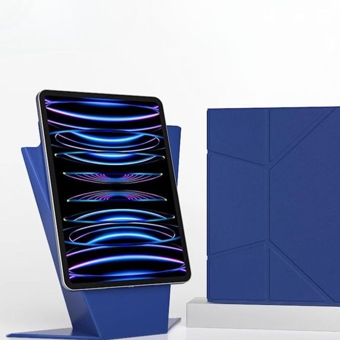 タブレットケース タブレットケース 多角度磁力吸着式折りたたみケース