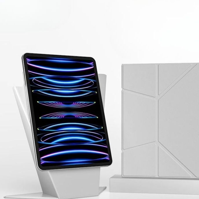 タブレットケース タブレットケース 多角度磁力吸着式折りたたみケース