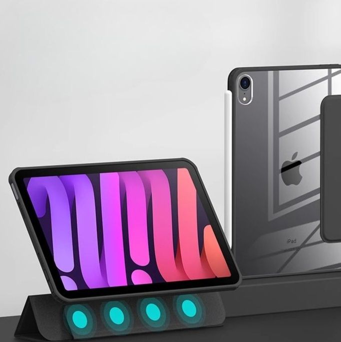 タブレットケース タブレットケース 透明磁石式タブレットカバー