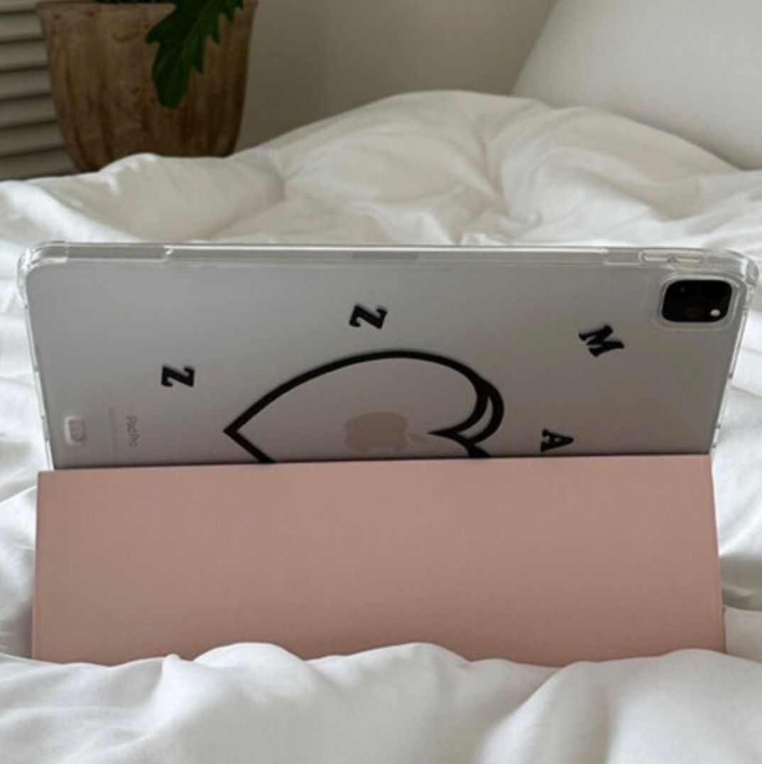 タブレットケース タブレットケース 溶けるハート透明保護ケース